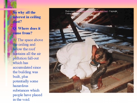 Why all the interest in ceiling dust? slide 12