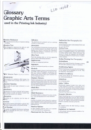 Glossary of Graphic Arts Terms re: heavy metals (used in the Printing Ink Industry)